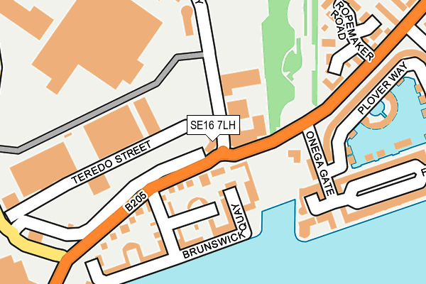SE16 7LH map - OS OpenMap – Local (Ordnance Survey) SE16 7LH map - OS OpenMap – Local (Ordnance Survey)