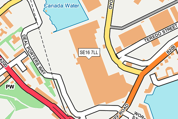 SE16 7LL map - OS OpenMap – Local (Ordnance Survey) SE16 7LL map - OS OpenMap – Local (Ordnance Survey)