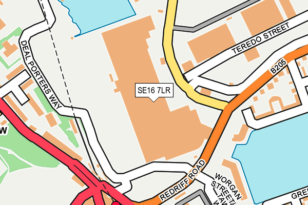 SE16 7LR map - OS OpenMap – Local (Ordnance Survey) SE16 7LR map - OS OpenMap – Local (Ordnance Survey)