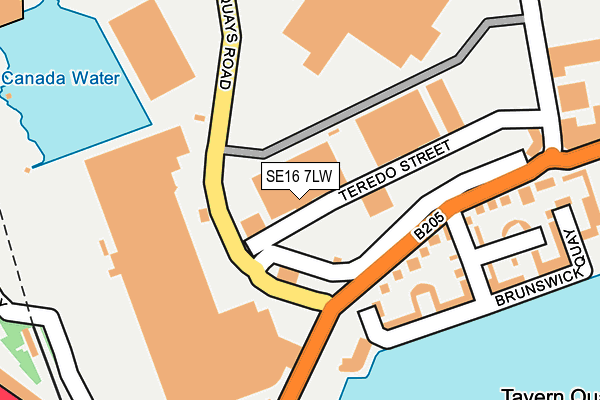 SE16 7LW map - OS OpenMap – Local (Ordnance Survey) SE16 7LW map - OS OpenMap – Local (Ordnance Survey)