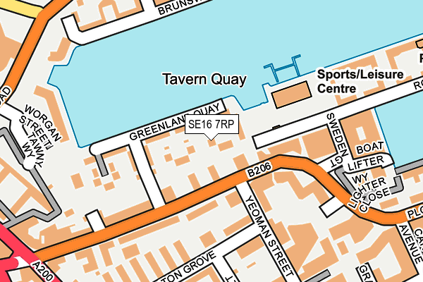 SE16 7RP map - OS OpenMap – Local (Ordnance Survey) SE16 7RP map - OS OpenMap – Local (Ordnance Survey)