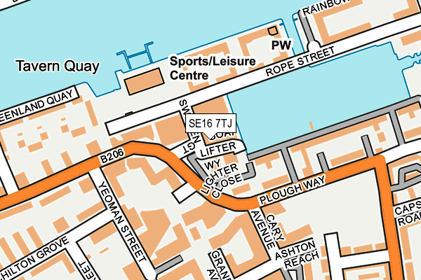 SE16 7TJ map - OS OpenMap – Local (Ordnance Survey) SE16 7TJ map - OS OpenMap – Local (Ordnance Survey)