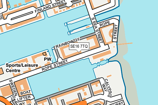 SE16 7TQ map - OS OpenMap – Local (Ordnance Survey) SE16 7TQ map - OS OpenMap – Local (Ordnance Survey)