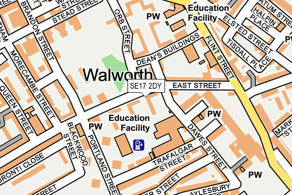 SE17 2DY map - OS OpenMap – Local (Ordnance Survey) SE17 2DY map - OS OpenMap – Local (Ordnance Survey)