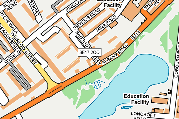 SE17 2QQ map - OS OpenMap – Local (Ordnance Survey) SE17 2QQ map - OS OpenMap – Local (Ordnance Survey)