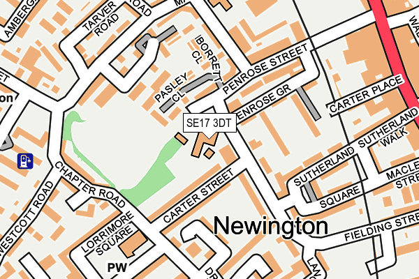 SE17 3DT map - OS OpenMap – Local (Ordnance Survey) SE17 3DT map - OS OpenMap – Local (Ordnance Survey)