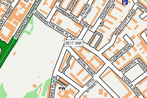 SE17 3NR map - OS OpenMap – Local (Ordnance Survey) SE17 3NR map - OS OpenMap – Local (Ordnance Survey)