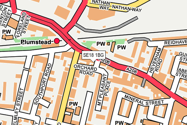 SE18 1BG map - OS OpenMap – Local (Ordnance Survey) SE18 1BG map - OS OpenMap – Local (Ordnance Survey)