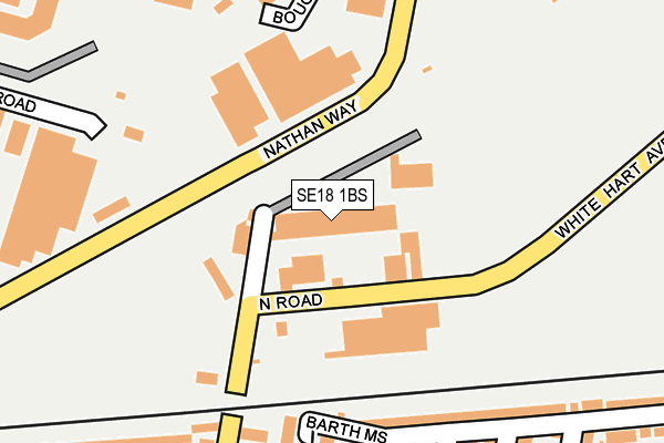 SE18 1BS map - OS OpenMap – Local (Ordnance Survey) SE18 1BS map - OS OpenMap – Local (Ordnance Survey)