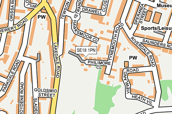 SE18 1PN map - OS OpenMap – Local (Ordnance Survey) SE18 1PN map - OS OpenMap – Local (Ordnance Survey)