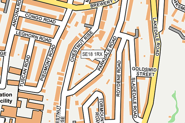 SE18 1RX map - OS OpenMap – Local (Ordnance Survey) SE18 1RX map - OS OpenMap – Local (Ordnance Survey)