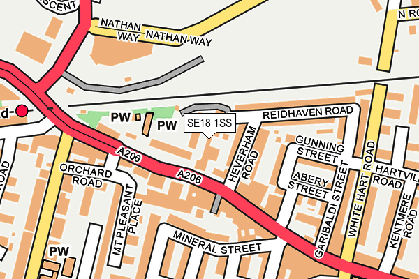 SE18 1SS map - OS OpenMap – Local (Ordnance Survey) SE18 1SS map - OS OpenMap – Local (Ordnance Survey)
