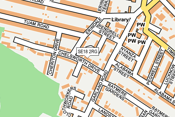 SE18 2RG map - OS OpenMap – Local (Ordnance Survey) SE18 2RG map - OS OpenMap – Local (Ordnance Survey)