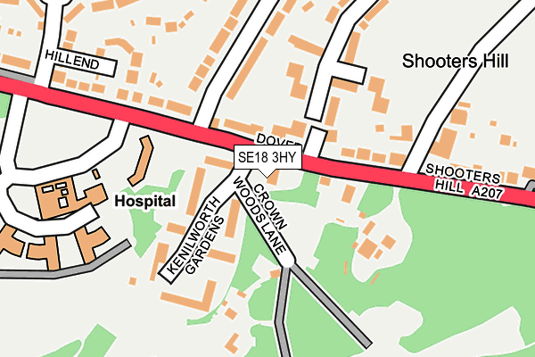 SE18 3HY map - OS OpenMap – Local (Ordnance Survey) SE18 3HY map - OS OpenMap – Local (Ordnance Survey)