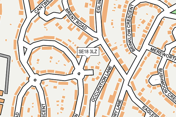 SE18 3LZ map - OS OpenMap – Local (Ordnance Survey) SE18 3LZ map - OS OpenMap – Local (Ordnance Survey)