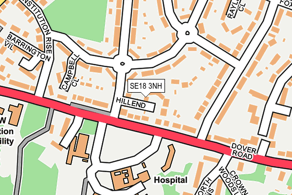 SE18 3NH map - OS OpenMap – Local (Ordnance Survey) SE18 3NH map - OS OpenMap – Local (Ordnance Survey)