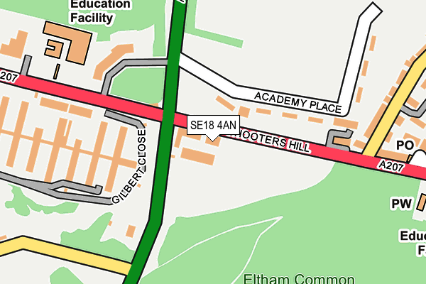 SE18 4AN map - OS OpenMap – Local (Ordnance Survey) SE18 4AN map - OS OpenMap – Local (Ordnance Survey)