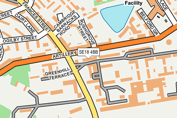 SE18 4BB map - OS OpenMap – Local (Ordnance Survey) SE18 4BB map - OS OpenMap – Local (Ordnance Survey)