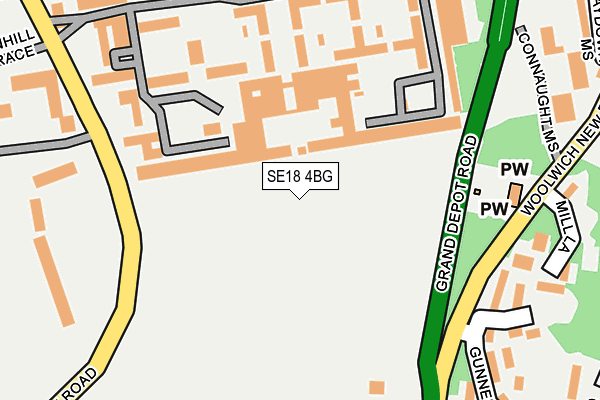 SE18 4BG map - OS OpenMap – Local (Ordnance Survey) SE18 4BG map - OS OpenMap – Local (Ordnance Survey)