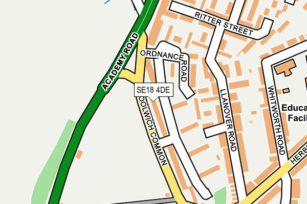SE18 4DE map - OS OpenMap – Local (Ordnance Survey) SE18 4DE map - OS OpenMap – Local (Ordnance Survey)