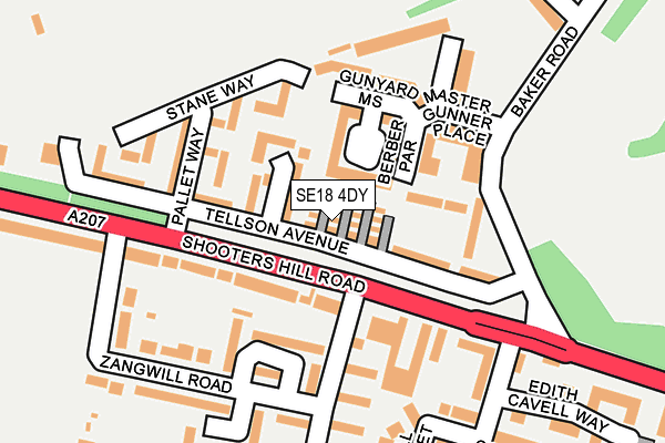 SE18 4DY map - OS OpenMap – Local (Ordnance Survey) SE18 4DY map - OS OpenMap – Local (Ordnance Survey)