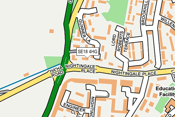 SE18 4HG map - OS OpenMap – Local (Ordnance Survey) SE18 4HG map - OS OpenMap – Local (Ordnance Survey)