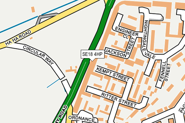 SE18 4HP map - OS OpenMap – Local (Ordnance Survey) SE18 4HP map - OS OpenMap – Local (Ordnance Survey)