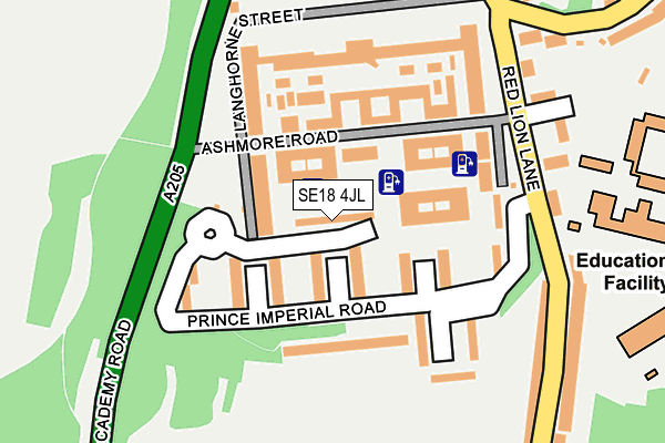 SE18 4JL map - OS OpenMap – Local (Ordnance Survey) SE18 4JL map - OS OpenMap – Local (Ordnance Survey)