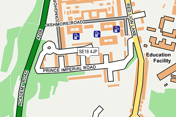 SE18 4JP map - OS OpenMap – Local (Ordnance Survey) SE18 4JP map - OS OpenMap – Local (Ordnance Survey)