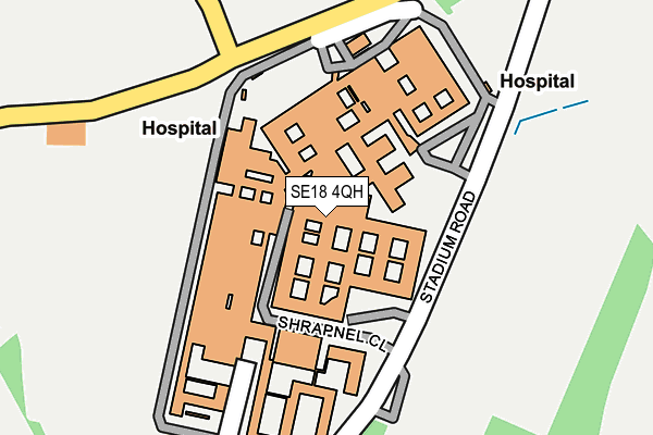 SE18 4QH map - OS OpenMap – Local (Ordnance Survey) SE18 4QH map - OS OpenMap – Local (Ordnance Survey)