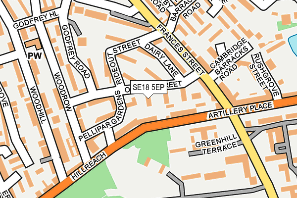 SE18 5EP map - OS OpenMap – Local (Ordnance Survey) SE18 5EP map - OS OpenMap – Local (Ordnance Survey)