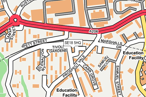 SE18 5HQ map - OS OpenMap – Local (Ordnance Survey) SE18 5HQ map - OS OpenMap – Local (Ordnance Survey)