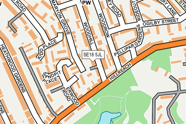 SE18 5JL map - OS OpenMap – Local (Ordnance Survey) SE18 5JL map - OS OpenMap – Local (Ordnance Survey)