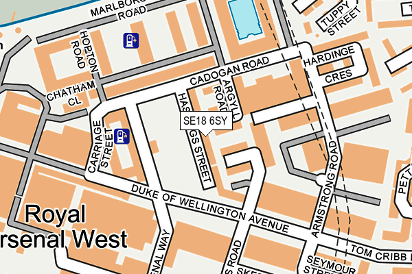 SE18 6SY map - OS OpenMap – Local (Ordnance Survey) SE18 6SY map - OS OpenMap – Local (Ordnance Survey)