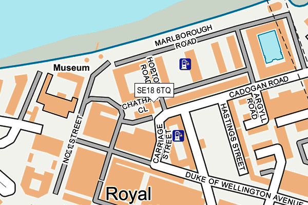 SE18 6TQ map - OS OpenMap – Local (Ordnance Survey) SE18 6TQ map - OS OpenMap – Local (Ordnance Survey)