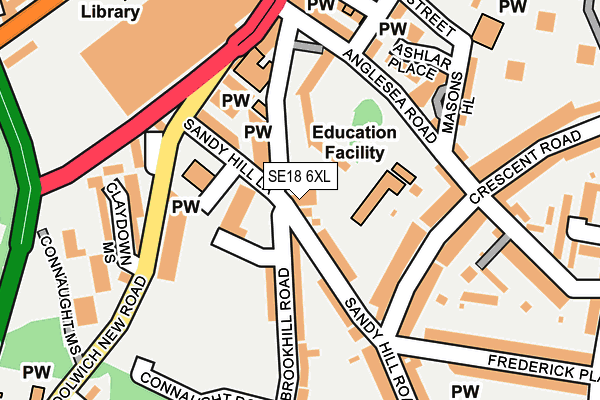 SE18 6XL map - OS OpenMap – Local (Ordnance Survey) SE18 6XL map - OS OpenMap – Local (Ordnance Survey)