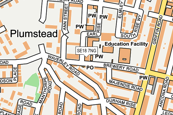 SE18 7NG map - OS OpenMap – Local (Ordnance Survey) SE18 7NG map - OS OpenMap – Local (Ordnance Survey)