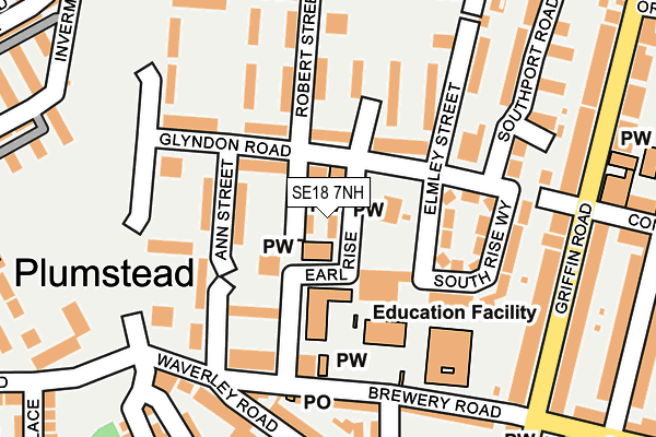 SE18 7NH map - OS OpenMap – Local (Ordnance Survey) SE18 7NH map - OS OpenMap – Local (Ordnance Survey)