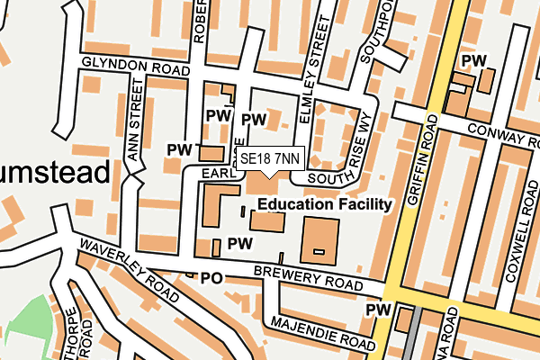 SE18 7NN map - OS OpenMap – Local (Ordnance Survey) SE18 7NN map - OS OpenMap – Local (Ordnance Survey)