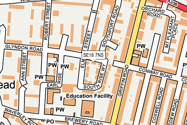 SE18 7NS map - OS OpenMap – Local (Ordnance Survey) SE18 7NS map - OS OpenMap – Local (Ordnance Survey)