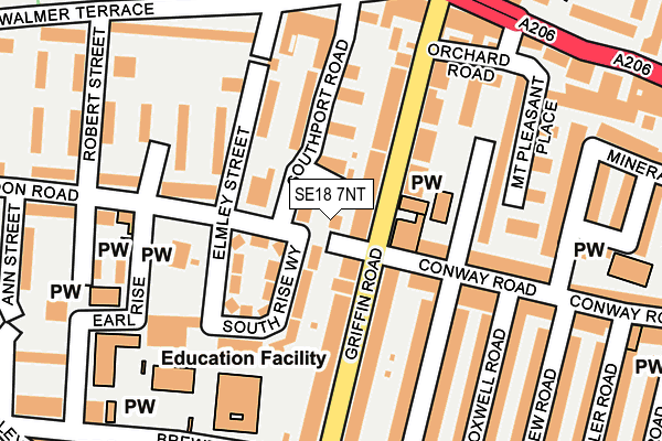 SE18 7NT map - OS OpenMap – Local (Ordnance Survey) SE18 7NT map - OS OpenMap – Local (Ordnance Survey)