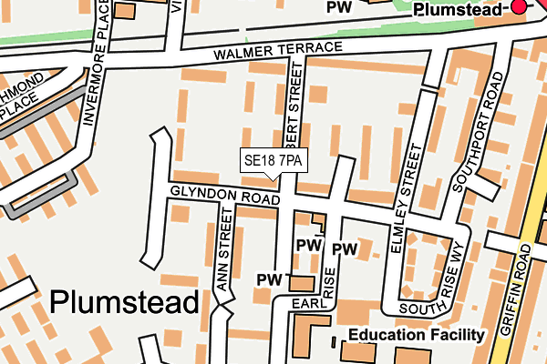SE18 7PA map - OS OpenMap – Local (Ordnance Survey) SE18 7PA map - OS OpenMap – Local (Ordnance Survey)