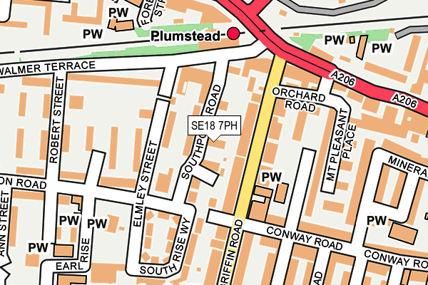 SE18 7PH map - OS OpenMap – Local (Ordnance Survey) SE18 7PH map - OS OpenMap – Local (Ordnance Survey)