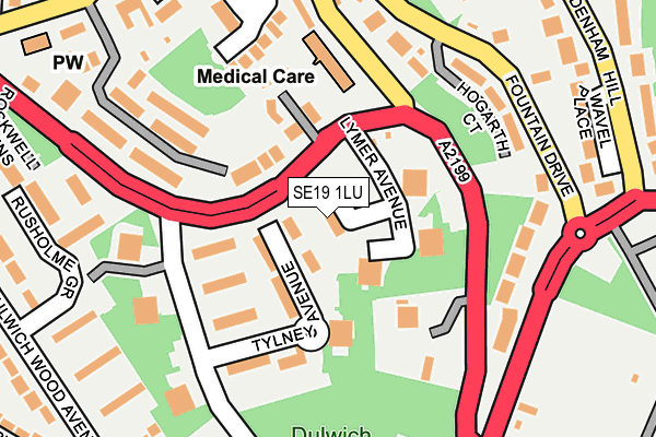 SE19 1LU map - OS OpenMap – Local (Ordnance Survey) SE19 1LU map - OS OpenMap – Local (Ordnance Survey)