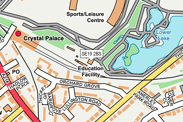 SE19 2BS map - OS OpenMap – Local (Ordnance Survey) SE19 2BS map - OS OpenMap – Local (Ordnance Survey)