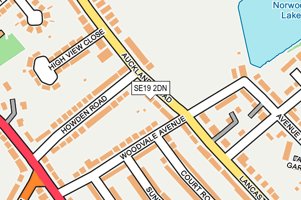SE19 2DN map - OS OpenMap – Local (Ordnance Survey) SE19 2DN map - OS OpenMap – Local (Ordnance Survey)