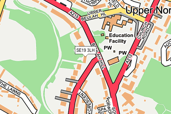 SE19 3LH map - OS OpenMap – Local (Ordnance Survey) SE19 3LH map - OS OpenMap – Local (Ordnance Survey)