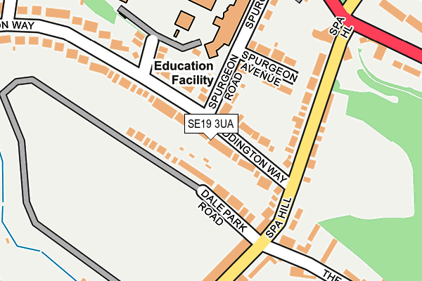 SE19 3UA map - OS OpenMap – Local (Ordnance Survey) SE19 3UA map - OS OpenMap – Local (Ordnance Survey)
