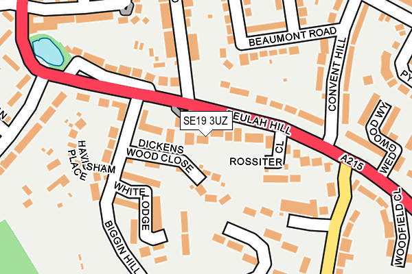 SE19 3UZ map - OS OpenMap – Local (Ordnance Survey) SE19 3UZ map - OS OpenMap – Local (Ordnance Survey)