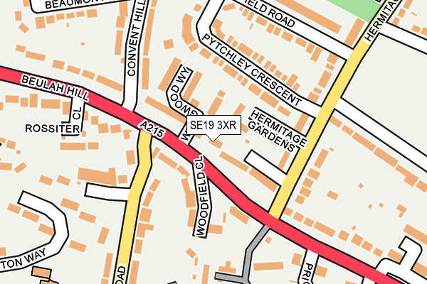 SE19 3XR map - OS OpenMap – Local (Ordnance Survey) SE19 3XR map - OS OpenMap – Local (Ordnance Survey)